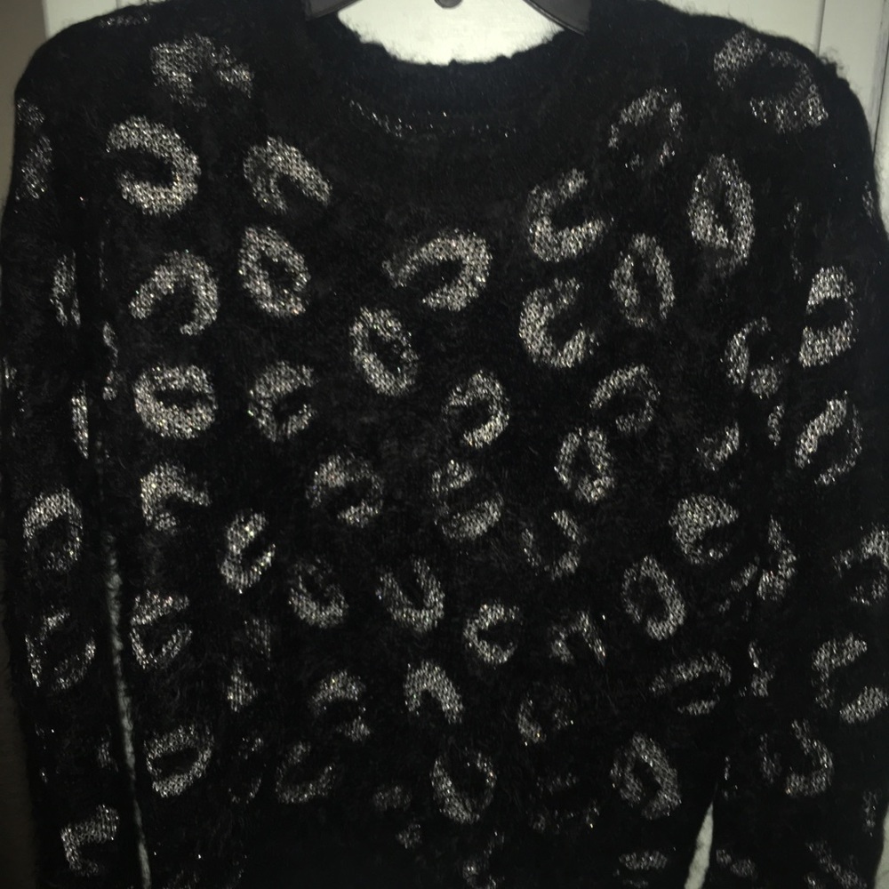 Black and silver sweater